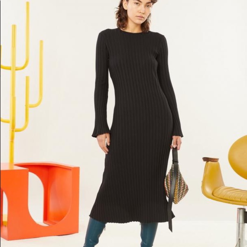 Simon Miller black rib dress, size S